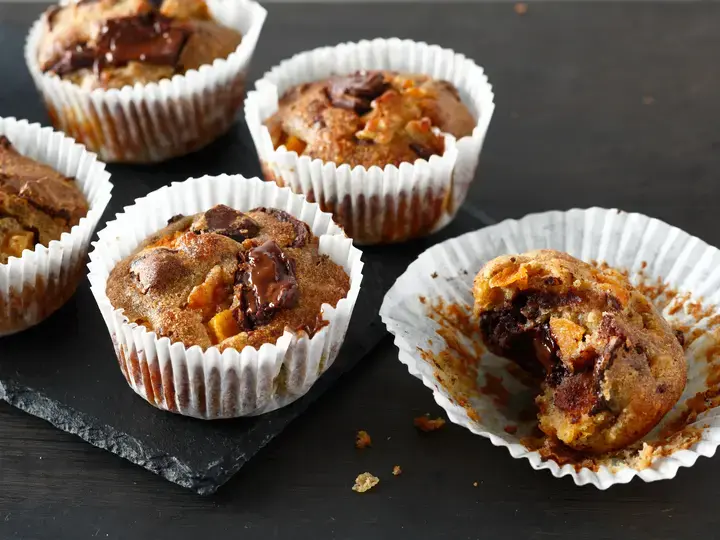 Muffins au chocolat et aux abricots