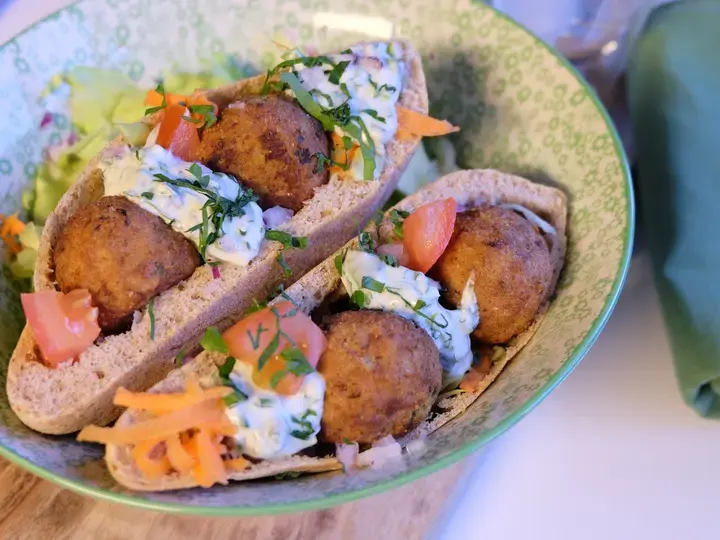 Pain Pita aux falafels