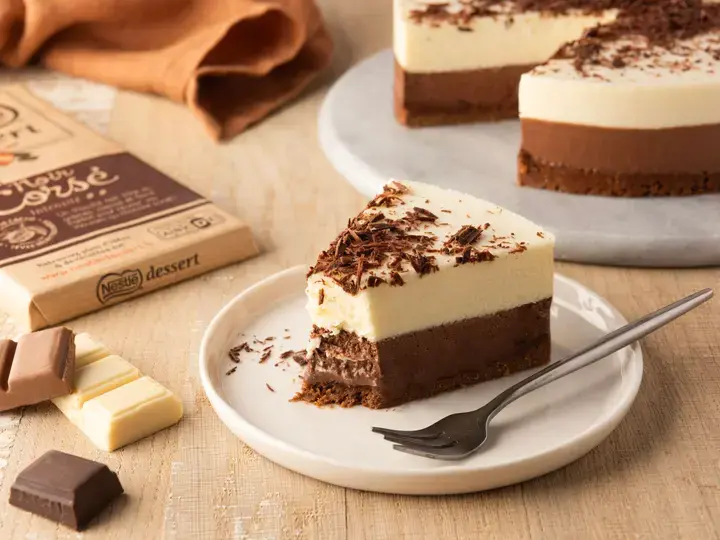 Gâteau trois chocolats