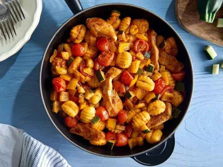 Poêlée de gnocchi à la mediteranéenne