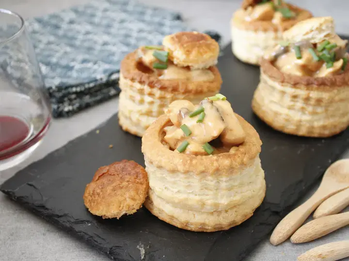 Bouchées au poulet et champignons