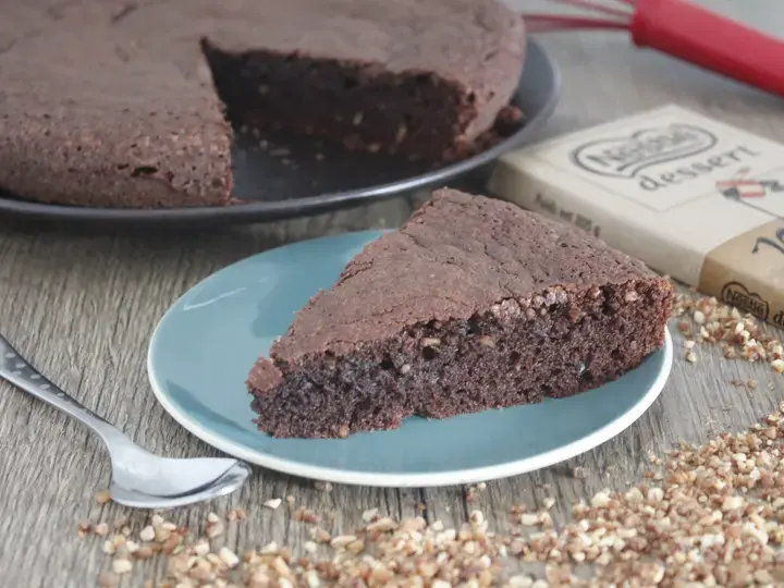 Gateau au chocolat et pralin