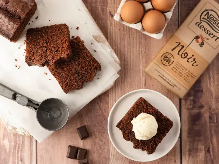 Moelleux au chocolat - glace vanille