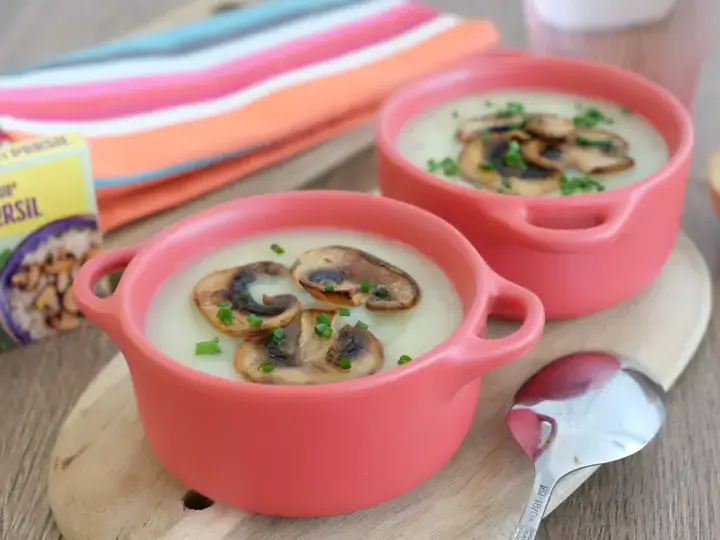 Velouté de panais et champignons