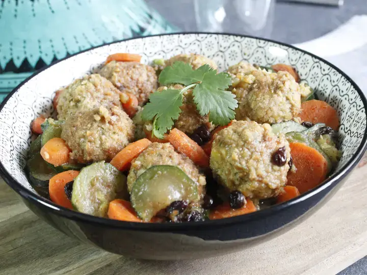 Tajine de légumes aux falafels