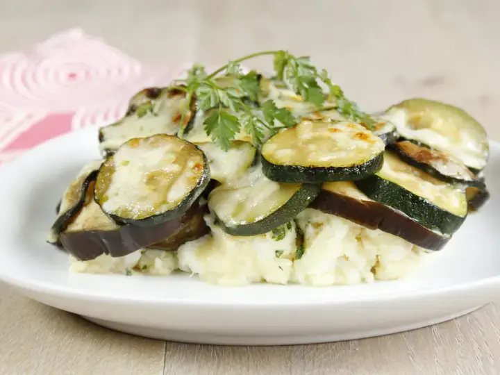 Gratin de pommes de terre et cabillaud façon tian