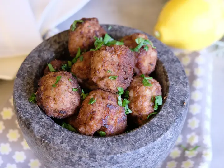 Keftedes, boulettes de viande au citron