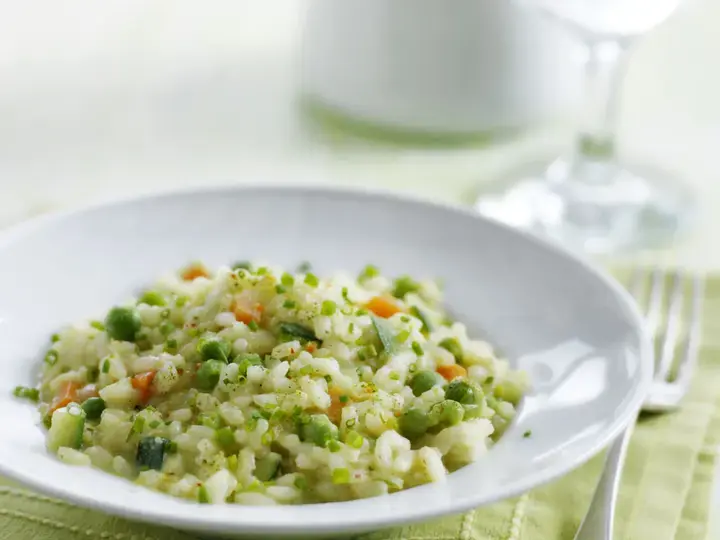 Risotto de légumes et chèvre