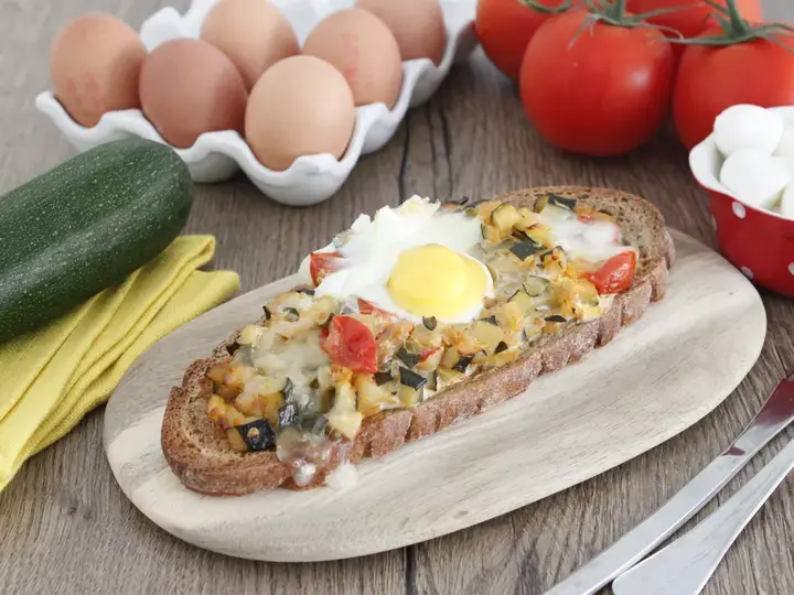 Tartines végétariennes aux légumes du soleil au air fryer