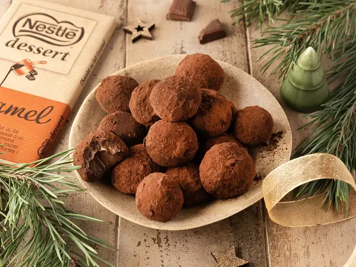Truffes chocolat caramel