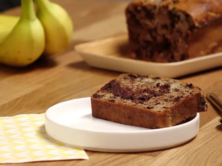 Banana cake aux pépites de chocolat corsé
