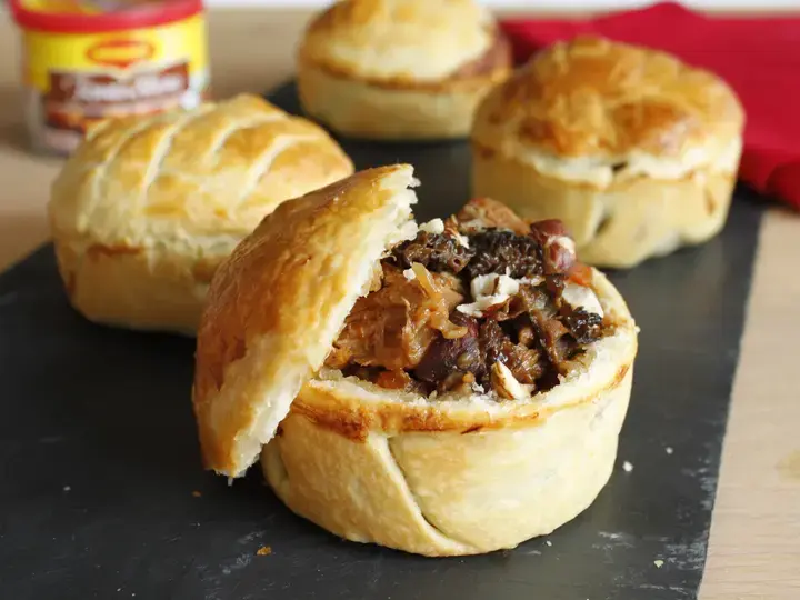 Petites tourtes au veau et morilles