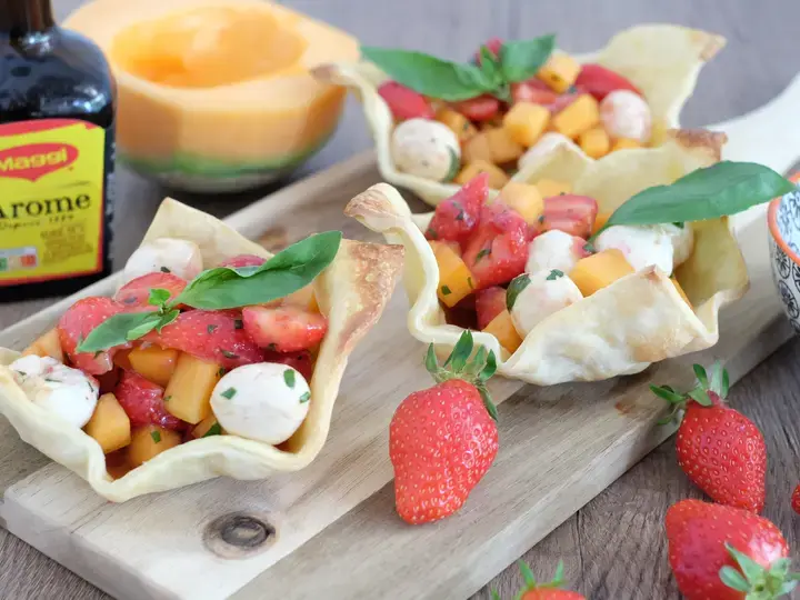 Salade pizza melon pasteque