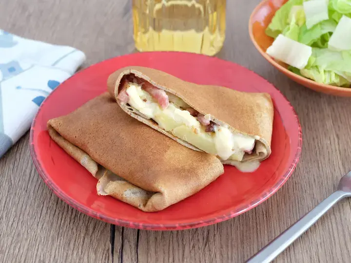 Galette au sarasin façon tartiflette