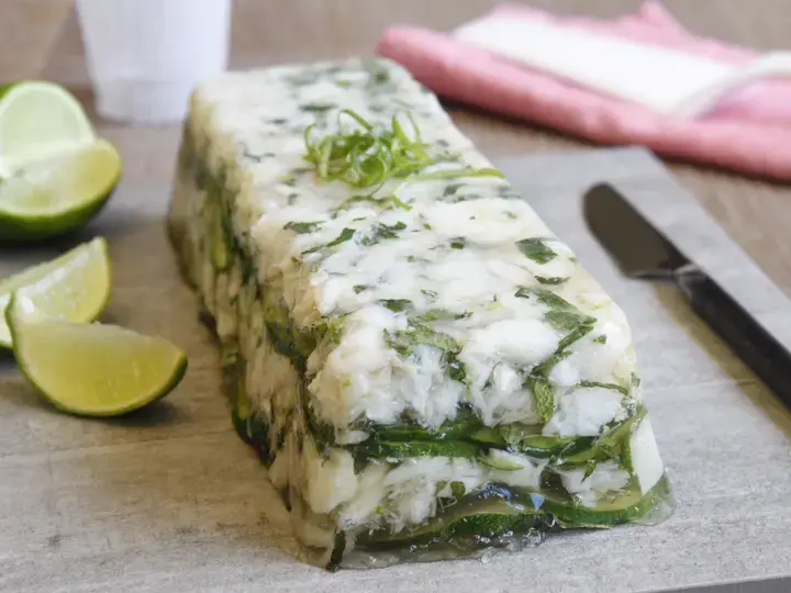 Terrine cabillaud courgette citron