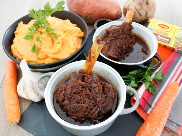 Souris d’agneau confite au four