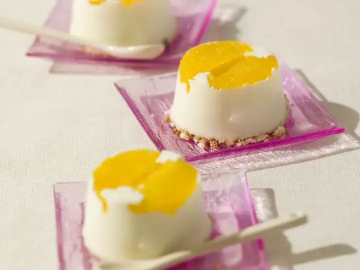 Bavarois orange chocolat blanc