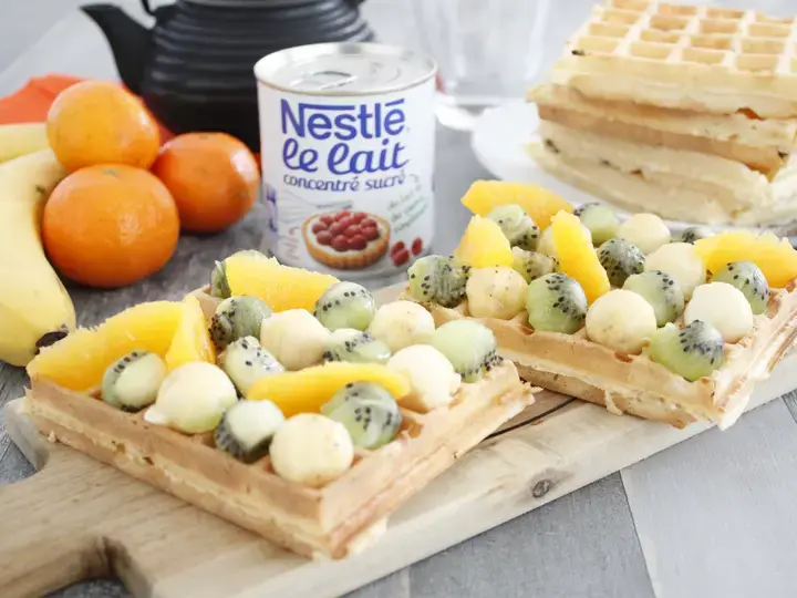 Gaufres aux fruits