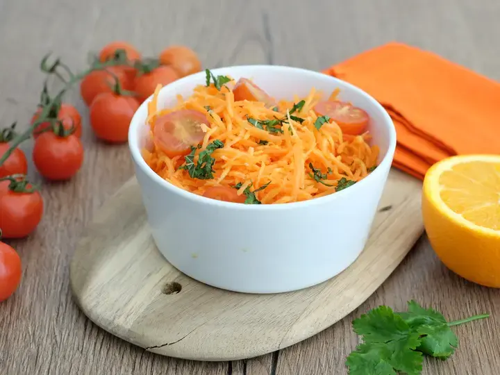 Carottes râpées à l'orange