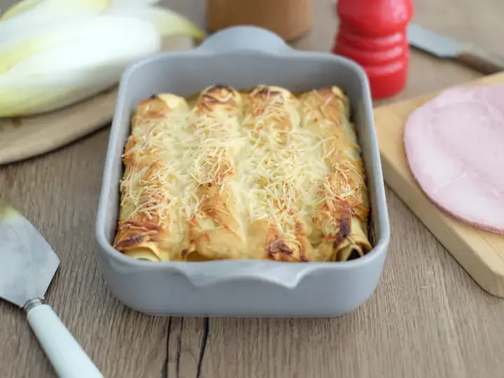 Canneloni endives jambon