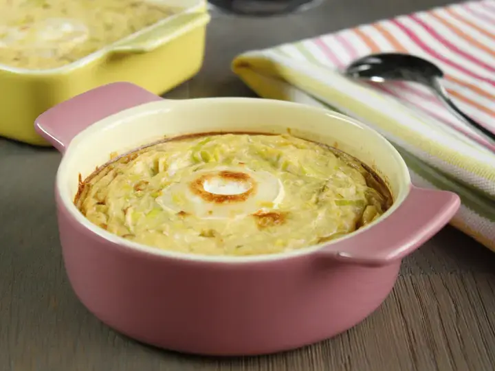 Petits flans poireau chèvre