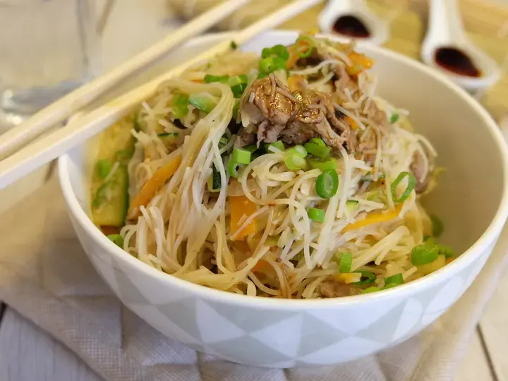 Japchae, nouilles sautées à la coréenne