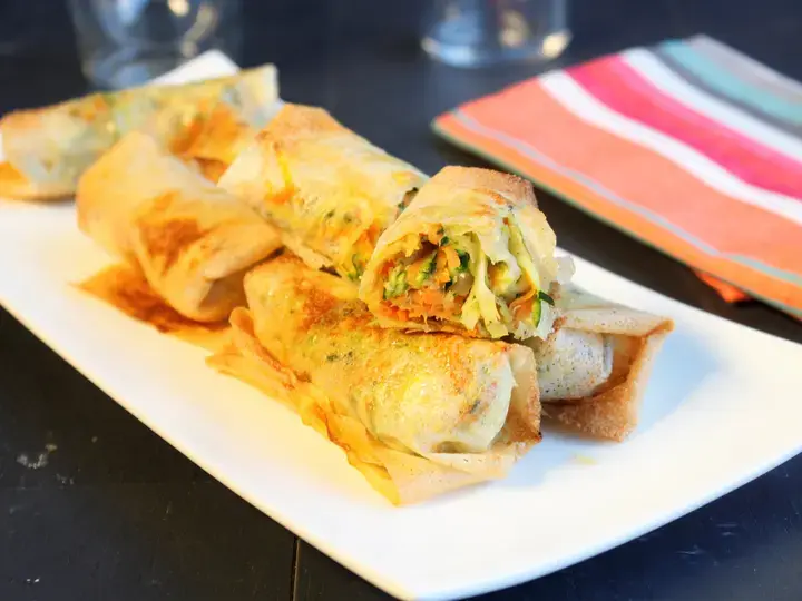 Nems de porc aux légumes croquants à l'Actifry