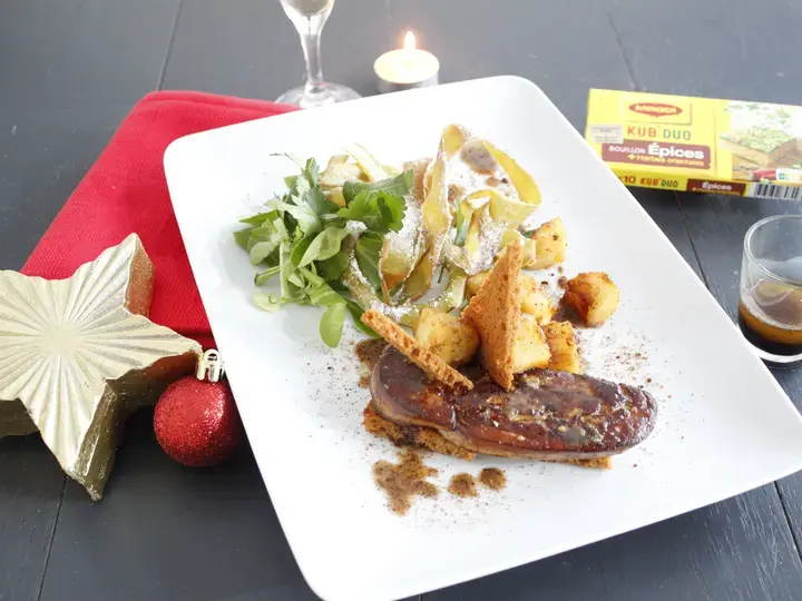 Foie gras poelé aux épices