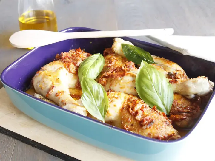 Poulet crémeux aux tomates