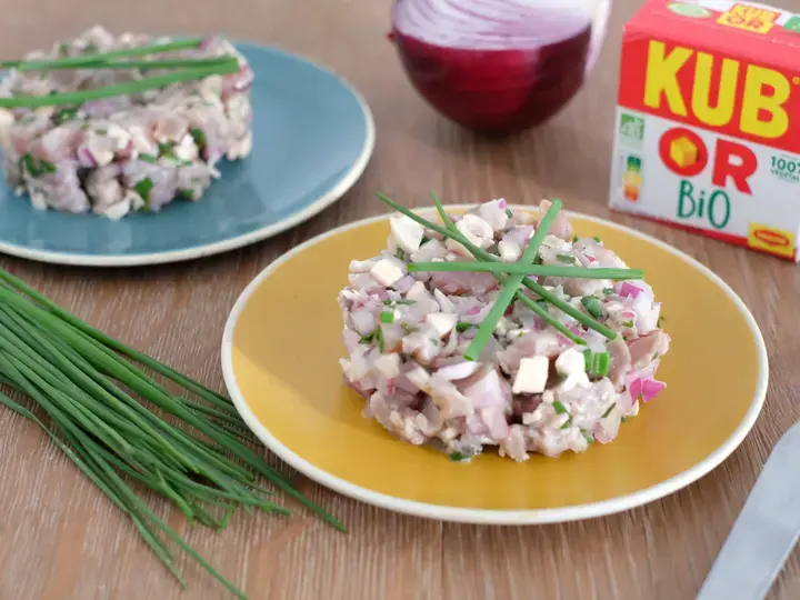 Tartare de thon citron champignons