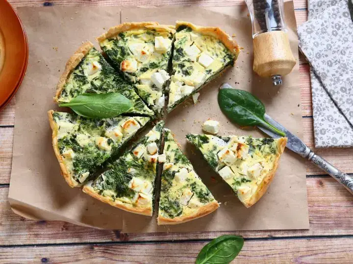 Quiche aux épinards et feta