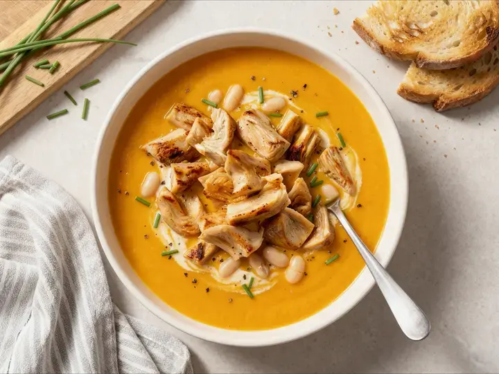 soupe haricots blancs et émincés