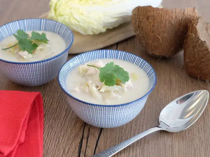 Soupe chinoise au lait de coco