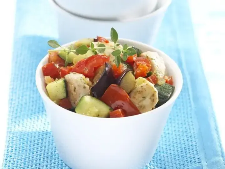 Ratatouille aux dés de poulet