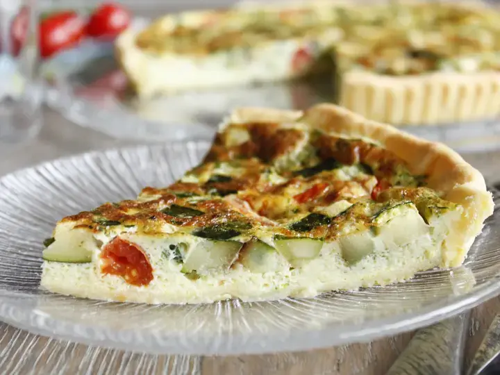 Tarte courgette tomates ail persil