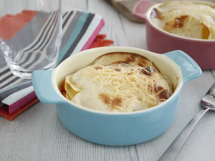 Cassolettes de pommes de terre au saumon fumé