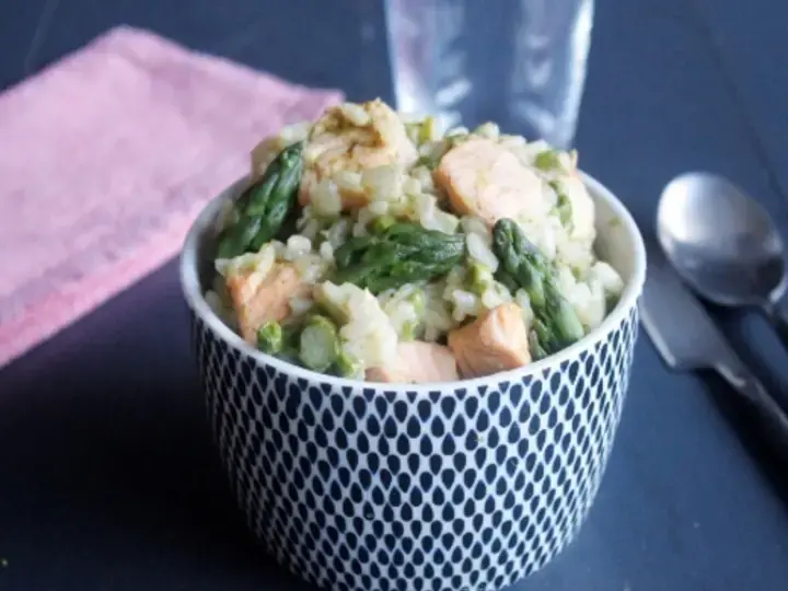 Risotto saumon asperges