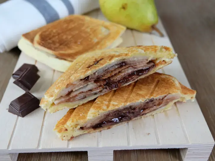 Croque monsieur poire chocolat