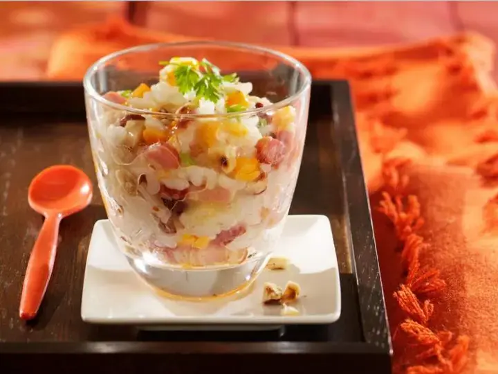 Risotto lardons et mimolette