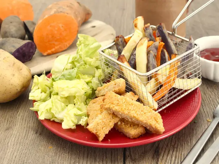 Trio de frites et la panée