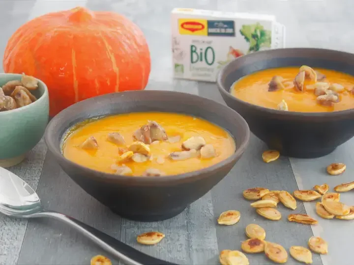 velouté de potimarron aux chataignes