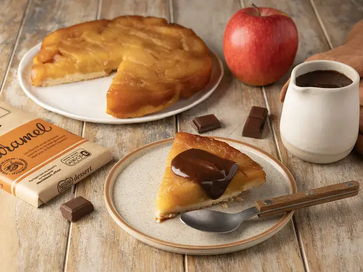 Tarte tatin chocolat caramel