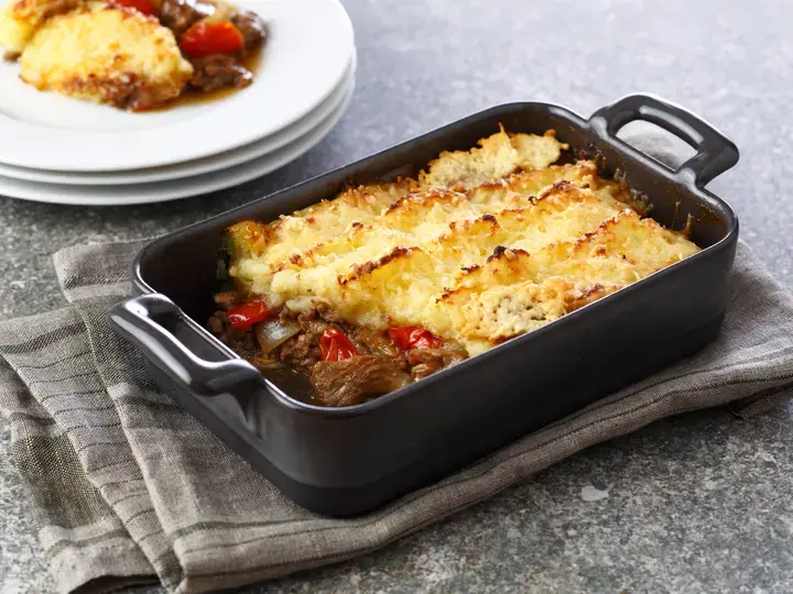 Hachis parmentier aux champignons et parmesan