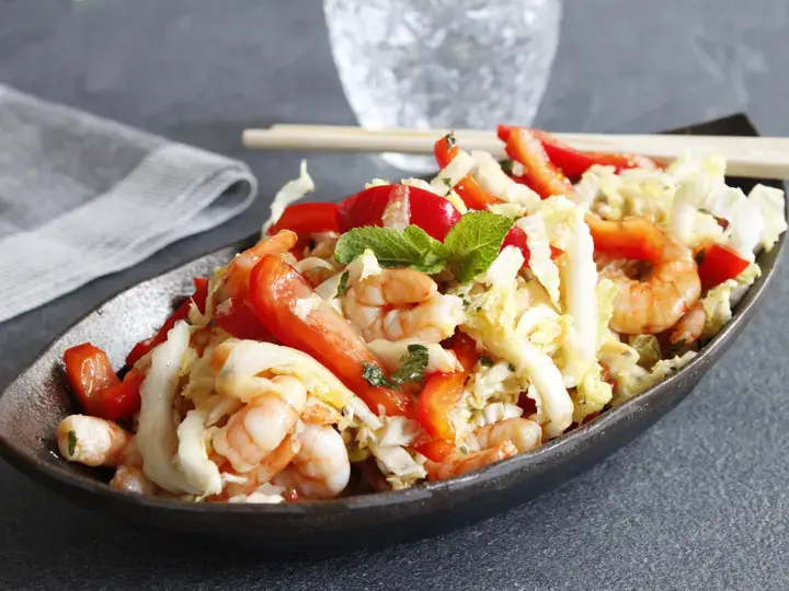 Salade crevette chou chinois Arome