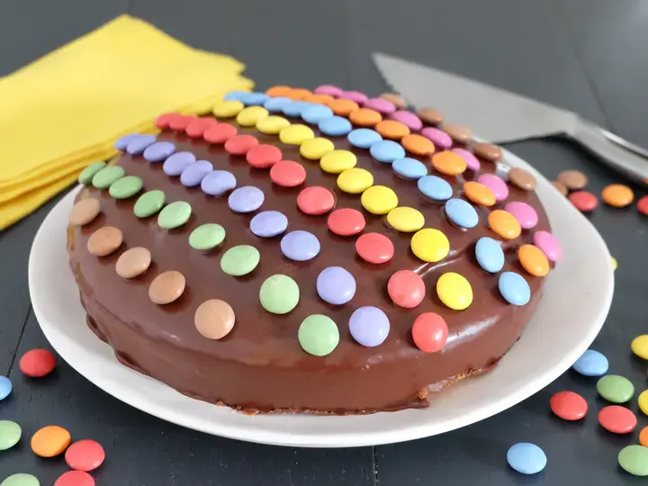 Gâteau yaourt chocolat et Smarties