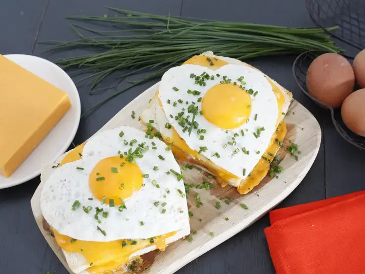 Croque madame saint Valentin