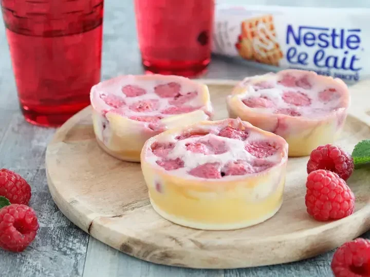 Clafoutis framboises cookeo au Lait Concentré Sucré