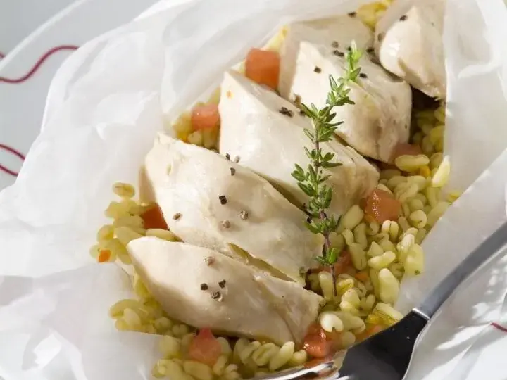 Papillotes de poulet à la provençale