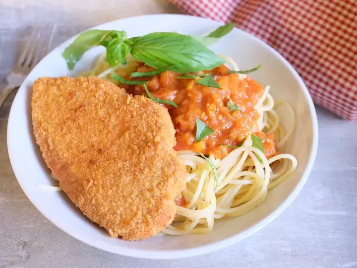 Escalope de soja à la napolitaine