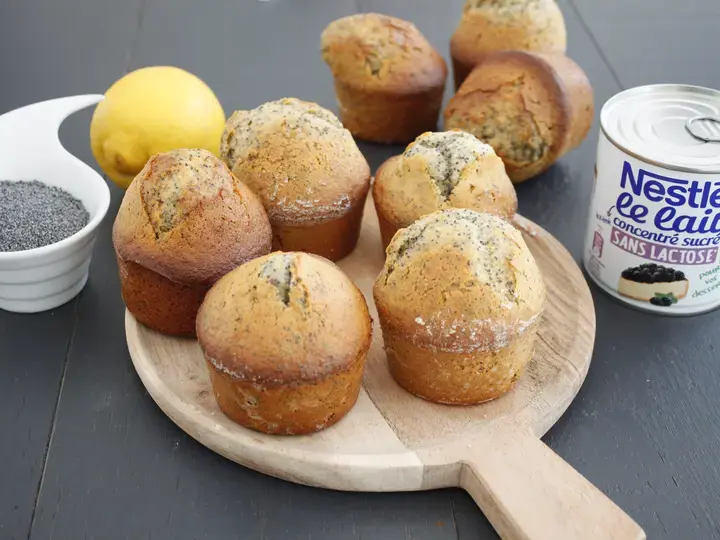 Muffins Citron pavot sans lactose